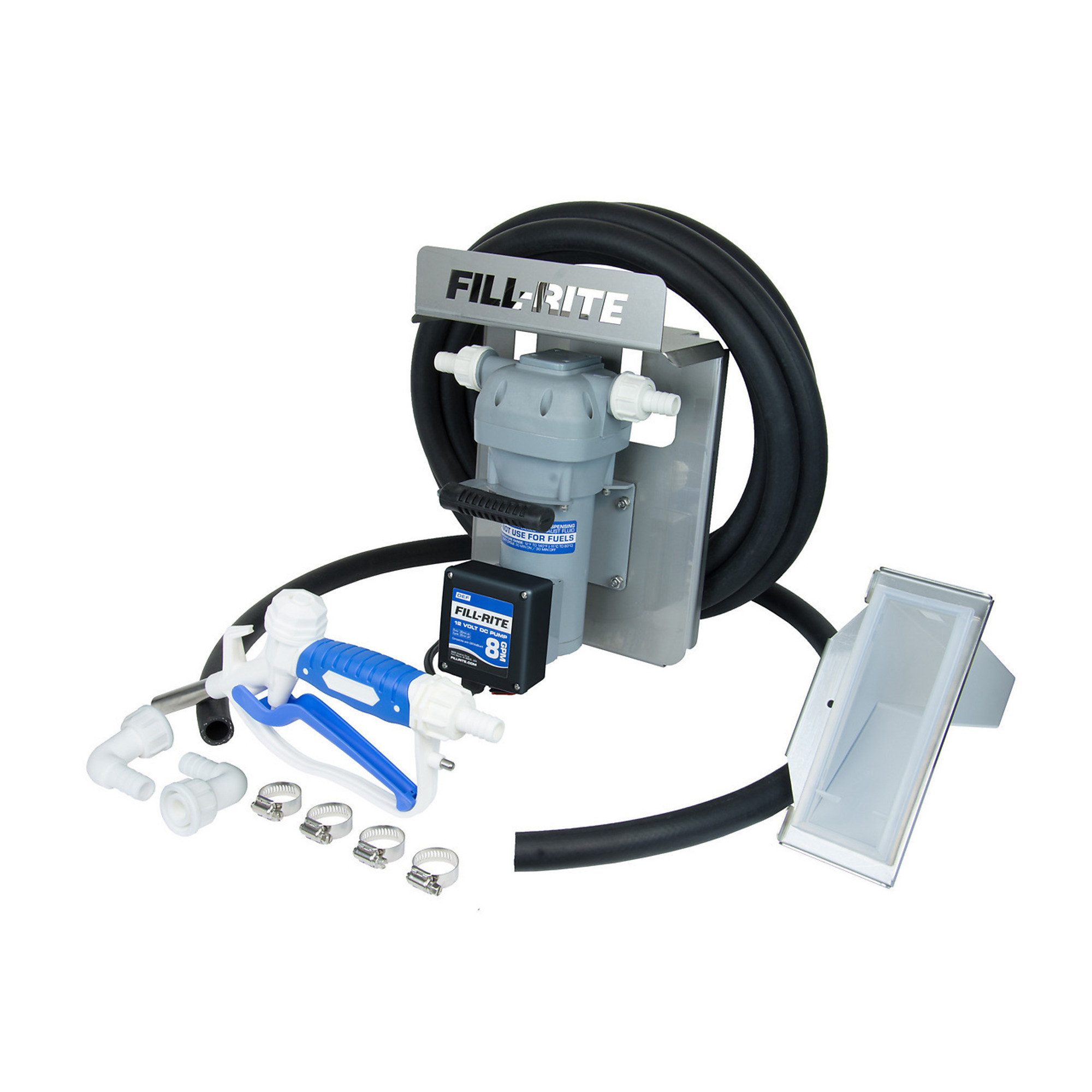 Fill-Rite, 12V DC DEF Transfer Pump Kit, Max. Flow 8 GPH, Volts 12 Model# DF012CMN520